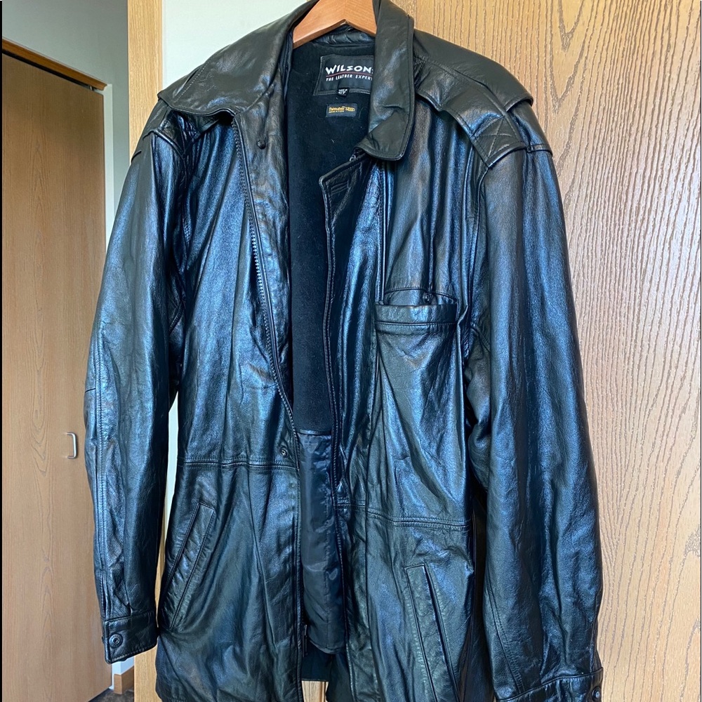 Wilson Leather Men’s Lined Jacket w/Belt